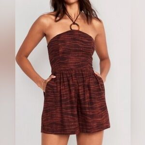 Old Navy romper shorts burnt orange
